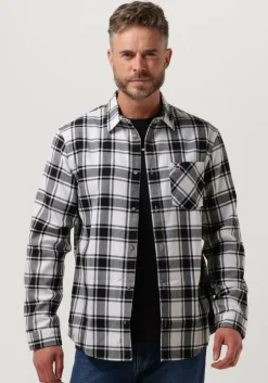witte tommy jeans casual overhemd tjm check flannel shirt