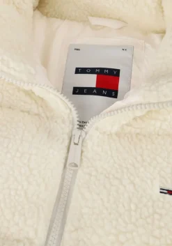 witte tommy jeans gewatteerde jas tjw crp teddy essential puffer