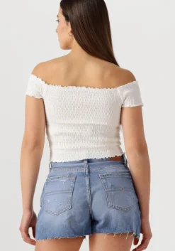 witte tommy jeans top tjw crp smock top