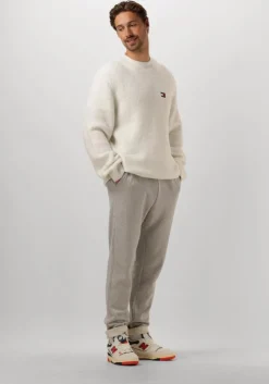 witte tommy jeans trui tjm reg waffle sweater