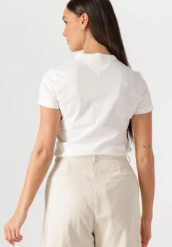 witte tommy jeans t-shirt tjw reg badge tee