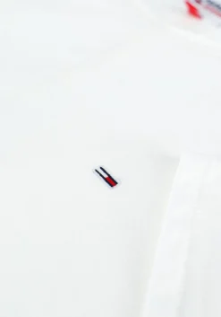 witte tommy jeans t-shirt tjm slim jaspe c neck