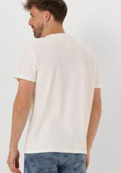 witte tommy jeans t-shirt tjm reg badge tee ext