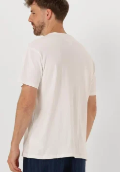 witte tommy jeans t-shirt tjm rlx linear logo tee