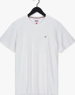 witte tommy jeans t-shirt tjm classic jersey c neck