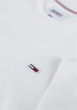 witte tommy jeans t-shirt tjm classic jersey c neck