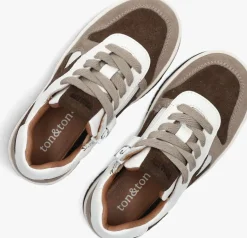 witte ton & ton lage sneakers brando