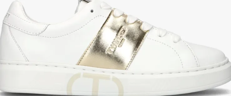 witte twinset milano lage sneakers 241tcp010
