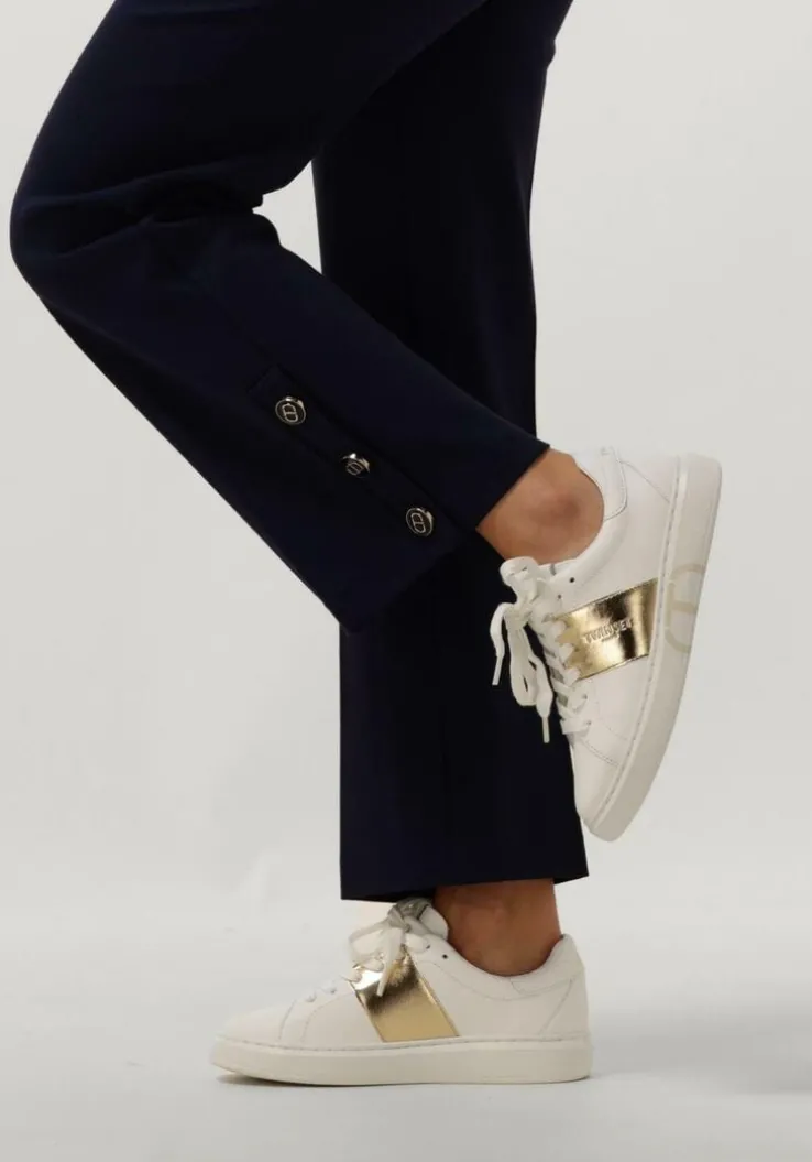 witte twinset milano lage sneakers 241tcp010