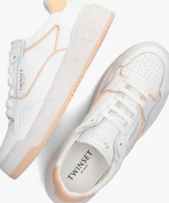 witte twinset milano lage sneakers 231tcp080