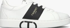 witte twinset milano lage sneakers 241tcp010