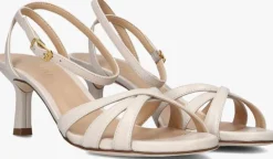 witte unisa sandalen met hak nombu