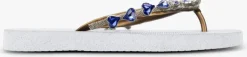 witte uzurii teenslippers heart blue