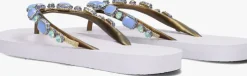 witte uzurii teenslippers copa cabana blue