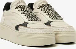 witte via vai lage sneakers isa josie