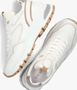 witte via vai lage sneakers liz dulce