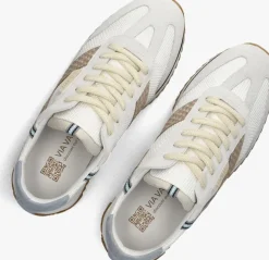 witte via vai lage sneakers mikki ruby