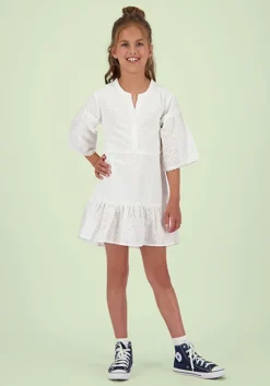 witte vingino mini jurk paulina