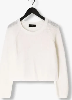 witte withblack trui wblindiana ls o-neck pullover