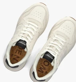 witte woden lage sneakers mathilde runner leather