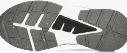 witte woden lage sneakers stelle transparan
