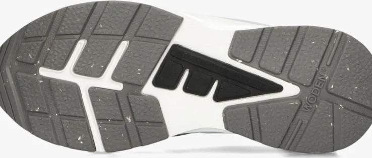 witte woden lage sneakers stelle transparan