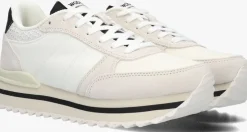 witte woden lage sneakers ronja plateau