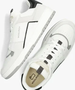 witte woolrich lage sneakers low basket