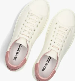 witte woolrich lage sneakers classic court dames