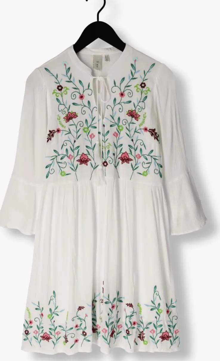 witte y.a.s. mini jurk yaschella 3/4 tunic dress s. fest