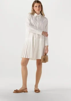 witte y.a.s. mini jurk yaselli ls shirt dress s. noos