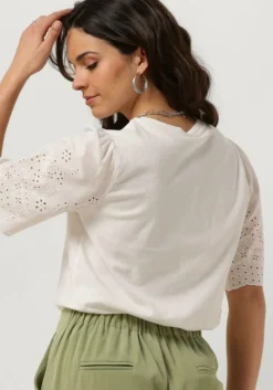 witte y.a.s. t-shirt yaslex ss top w. emb sleeves s.