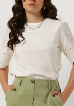 witte y.a.s. t-shirt yaslex ss top w. emb sleeves s.