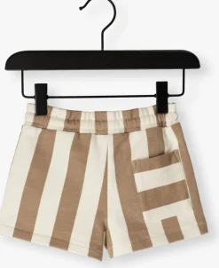 witte your wishes korte broek bold stripes relaxed shorts