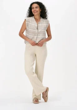 zand another label flared broek aurelie knitted pants