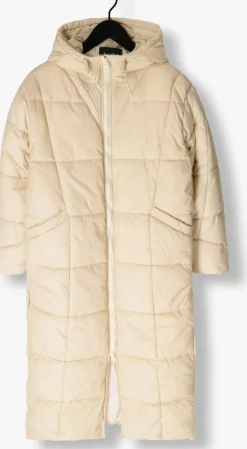 zand another label gewatteerde jas mille long puffer