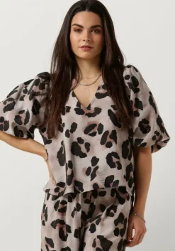 zand by-bar blouses juta cheetah blouse