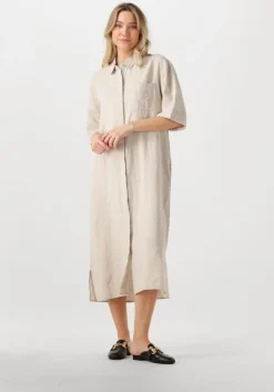 zand by-bar midi jurk bruno linnen dress