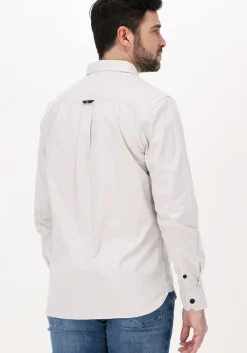 zand calvin klein casual overhemd monogram badge shirt