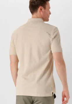 zand cast iron polo short sleeve polo popcorn jersey melange