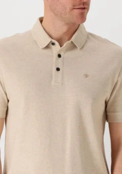 zand cast iron polo short sleeve polo popcorn jersey melange