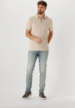 zand cast iron polo short sleeve polo popcorn jersey melange