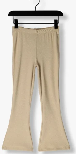 zand daily7 flared broek flared glitter pants