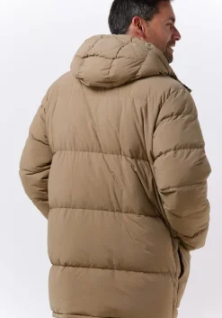 zand drykorn gewatteerde jas maron 134104