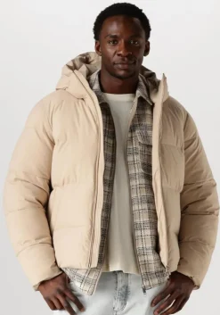 zand elvine gewatteerde jas bjarne