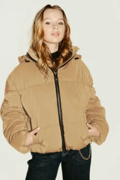 zand frankie & liberty gewatteerde jas puck puffer coat