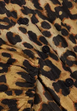 zand indian blue jeans mini jurk leopard dress