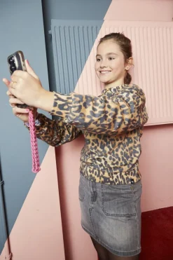 zand indian blue jeans sweater sweater leopard