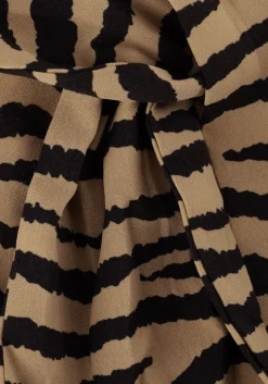 zand neo noir mini jurk oaklynn graphic zebra dress