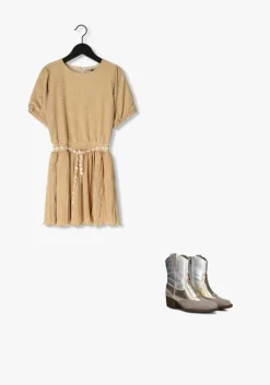 zand nono mini jurk merel plissee dress